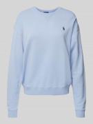 POLO RALPH LAUREN Sweatshirt mit Logo-Stitching in Bleu, Größe L