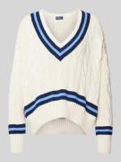 Polo Ralph Lauren Strickpullover mit Zopfmuster Modell 'CRICKET' in Ec...