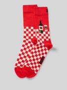 Happy Socks Socken mit Label-Stitching Modell 'Wine And Dine' in Rot, ...