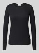 Armedangels Longsleeve mit Feinripp Modell 'Jaaleaa' in Black, Größe S