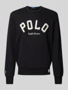 Polo Ralph Lauren Sweatshirt mit Label-Stitching in Black, Größe S