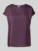 Vila Blusenshirt in Satin-Optik Modell 'ELLETTE' in Violett, Größe 34