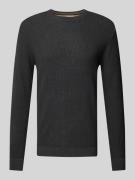 Tom Tailor Regular Fit Strickpullover mit geripptem Rundhalsausschnitt...