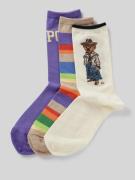 Polo Ralph Lauren Socken mit Label-Detail im 3er-Pack in Lila, Größe 1