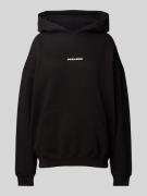 Pegador Oversized Hoodie mit Label-Stitching Modell 'CLARITA' in Black...