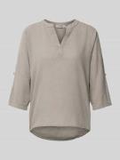 ZABAIONE Bluse mit 3/4-Arm Modell 'Do44nna' in Taupe, Größe S