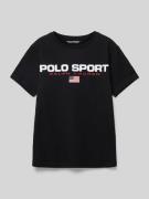 Polo Sport T-Shirt mit in Black, Größe M