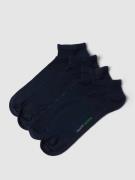 camano Sneakersocken mit Label-Detail im 4er-Pack Modell 'bamboo' in D...