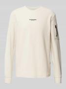 G-Star Raw Strickpullover mit Label-Schriftzug Modell 'tweeter' in Off...