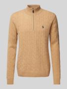 Polo Ralph Lauren Pullover mit Kaschmiranteil in Camel, Größe S