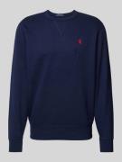 Polo Ralph Lauren Sweatshirt mit Label-Stitching in Marine, Größe XXL