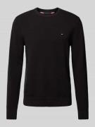 CK Calvin Klein Strickpullover mit Rundhalsausschnitt in Black, Größe ...