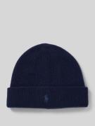 Polo Ralph Lauren Beanie aus Kaschmir mit Label-Stitching in Marine, G...