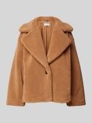 Jake*s Casual Jacke mit Teddyfell in Camel, Größe 46