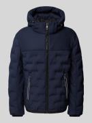 Tom Tailor Hybrid Jacke mit abnehmbarer Kapuze in Marine, Größe M