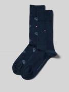 Tommy Hilfiger Socken mit Logo-Stitching im 2er-Pack in Dunkelblau, Gr...