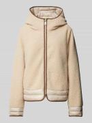 Fuchs Schmitt Fleecejacke mit Kapuze in Beige, Größe 40