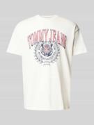 Tommy Jeans T-Shirt aus Baumwolle mit Motiv-Print  Modell 'VARSITY TIG...