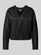 MaxMara Leisure Blazer mit V-Ausschnitt Modell 'CANOSSA' in Black, Grö...