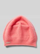 Seeberger Beanie aus reinem Kaschmir mit Label-Detail in Pink, Größe 1