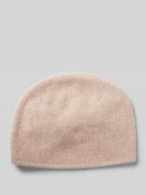 Loevenich Beanie mit geripptem Abschluss in Beige Melange, Größe 1