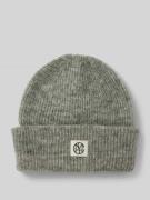 MSCH Copenhagen Beanie mit Logo-Patch Modell 'Hope' in Mittelgrau Mela...