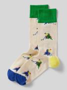 DillySocks Socken mit Motiv-Stitching Modell 'Falling For Fall' in Bei...