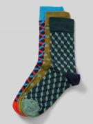 DillySocks Socken mit Motiv-Stitching Modell 'Dicing Around' im 3er-Pa...