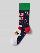 DillySocks Socken mit Motiv-Stitching Modell 'Hipster Holiday' in Mari...