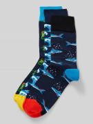 DillySocks Socken mit Motiv-Stitching Modell 'Water World' im 3er-Pack...