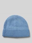 MCNEAL Beanie mit Label-Badge in Bleu Melange, Größe 1