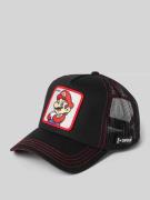 Capslab Trucker Cap mit Motiv-Patch Modell 'casquette' in Black, Größe...