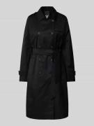 Fuchs Schmitt Trenchcoat mit Bindegürtel in Black, Größe 34