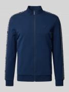 Guess Activewear Sweatjacke mit Label-Detail Modell 'ARLO' in Dunkelbl...