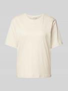 MSCH Copenhagen T-Shirt mit Rundhalsausschnitt Modell 'Melea' in Beige...