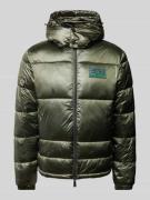 EA7 Emporio Armani Steppjacke mit Label-Patch Modell 'SHINY' in Oliv, ...