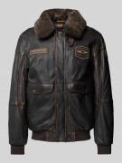 PME Legend Regular Fit Fliegerjacke aus Leder Modell 'SNOWPROP' in Dun...