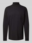 RAGMAN Longsleeve mit Rollkragen in Black, Größe L