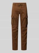 PME Legend Tapered Fit Cargohose mit Tunnelzug in Camel, Größe 31/30