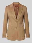 Max Mara Studio Blazer mit Eingrifftaschen Modell 'CLAN' in Hazel, Grö...