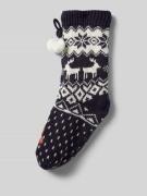 CAPELLI NEW YORK Socken mit Bommeln Modell 'Norweger Gingerbread Home'...