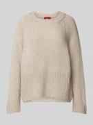 MAX&Co. Strickpullover mit Rundhalsausschnitt Modell 'JOSEF' in Sand, ...