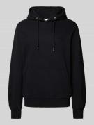 Mazine Hoodie mit Label-Stitching Modell 'Burwood' in Black, Größe L