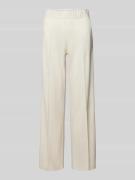 ROSNER Wide Leg Stoffhose mit elastischem Bund Modell 'May' in Offwhit...