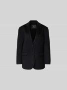 Anine Bing Blazer aus Wolle-Kaschmir-Mix in Black, Größe L