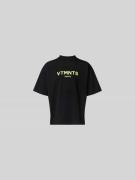 VTMNTS T-Shirt mit Label-Print in Black, Größe L