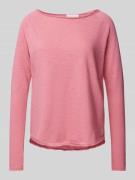 Rich & Royal Longsleeve mit U-Boot-Ausschnitt in Rosa, Größe L