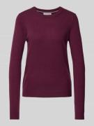 Christian Berg Woman Strickpullover mit Strukturmuster in Bordeaux, Gr...