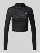 ADIDAS SPORTSWEAR Cropped Longsleeve mit Label-Print in Black, Größe M