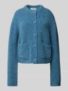 JAKE*S STUDIO WOMAN Cardigan mit aufgesetzten Taschen in Rauchblau, Gr...